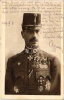 1917 Armeekommandant G.d.K. Eduard v. Böhm-Ermolli / Eduard von Böhm-Ermolli, WWI Austro-Hungarian K.u.K. military art postcard, Field Marshal Ermolli + "K.u.K. Divisionsbäckerei No. 19." (EK)