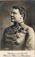 Korpskommandant G. d. I. Hermann Kövess von Kövessháza / WWI Austro-Hungarian K.u.K. military, Infantry General Hermann Kövess von Kövessháza. Phot. Fischer, Hermannstadt 1914. Postkartenverlag Brüder Kohn Wien I. (EB)