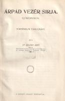 Zolnay Jenő:  Árpád vezér sírja. Új nyomokon. Történelmi tanulmány. (Budapest, 1908). Szerző (Bichler I. könyvnyomdája). 60 + [2] p. Egyetlen kiadás. Zolnay Jenő (1854-1910 után) ügyvéd, Pest-Pilis-Solt-Kiskun vármegye tiszti főügyésze, műkedvelő régész, az Országos Régészeti és Embertani Egyesület tagja. Az Árpád vezér halálának 1907-ben esedékes 1000. évfordulója nyomán megélénkült érdeklődés nyomán a szerző áttekinti az egykori vezér sírjának hollétére vonatkozó elméleteket, számításba veszi az óbudai, a solti síksági és a Csepel-szigeti temetkezési helyet, ám végső soron arra a következtetésre jut, hogy a honfoglaló vezér sírja nem véletlenül nem található meg, azt épületekkel és emlékművekkel megbolygatni egyébként is tiszteletlenség lenne. Könyvtári duplum. Aranyozott gerincű korabeli félvászon kötésben. Jó példány, ritka könyv.