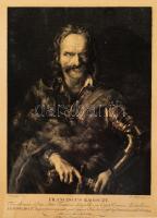 Kupeczky János (1667-1740) festménye után, Westermeyer metszése: II. Rákóczi Ferenc portréja (Franciscus Ragoczy, Transilvaniae dux...). Rézmetszet, papír, jelzett a metszeten. Artaria, Bécs kiadása. Lap széle kissé foltos, máskülönben jó állapotban. Üvegezett, sarkaiban kissé sérült fakerettel. 26x20 cm