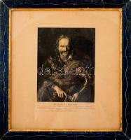 Kupeczky János (1667-1740) festménye után, Westermeyer metszése: II. Rákóczi Ferenc portréja (Franci...