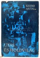 Szerb Antal: Utas és holdvilág. Bp., 1964., Magvető, 261+3 p. A borító Csillag Vera (1909-1997) tervezőgrafikus, könyvművész. Kiadói egészvászon-kötés, szakadt, kissé kopott kiadói papír védőborítóban.