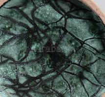 Mozaikos díszítésű iparművész kancsóváza, kis mázkopással, m: 26,5 cm