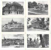 1955 Magyar Műemlékek Budapest 10 darabos sorozat tokban
