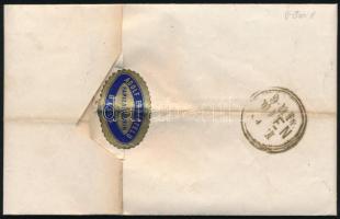 1867 5kr távolsági levélen ritka felvidéki "BAJNA" - "WIEN" 1867 5kr on domestic...