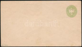 1863 3kr unused PS-cover, 1863 3kr eredeti használatlan díjjegyes boríték