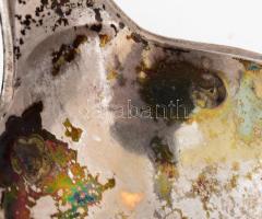 Ezüst (Ag) 6 darabos teáskanál szett, jelzett, mesterjeggyel, monogramos, h: 15 cm, nettó 161g