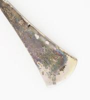 Ezüst (Ag) tortakanál, jelzett, mesterjeggyel, h: 27 cm, nettó 124g