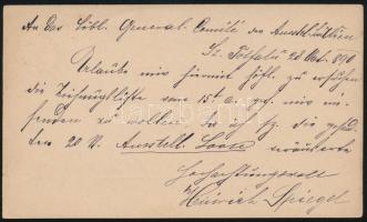 1890 2kr díjjegyes levelezőlap "SZEPES-TÓTFALU" - WIEN"