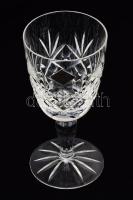 Parádi Kristály boros pohár készlet, 6 darab, eredeti dobozában, hibátlan, m: 16,5 cm