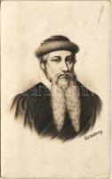 Johannes Gutenberg. B.K.W.I. (gyűrődések / creases)
