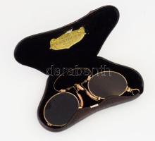 Optiker O. Schleiffelder Bécs aranyozott cvikker, tokjában