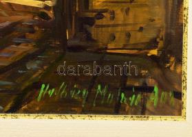 Hadházy Molnár Attila (1962-): Fezi kapu (Marokkó. Olaj, farost, jelezve jobbra lent. Dekoratív fake...