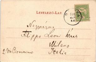 1906 Bártfa, Bardiov, Bardejov; Vörös Torony 1597-ből, a város XVI. századbeli erődítményei. Breitne...