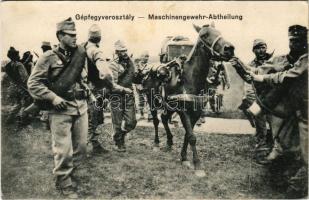 1915 Gépfegyverosztály / Maschinengewehr Abteilung, Feldpost / WWI Austro-Hungarian K.u.k. military, Machine gun department + "K. UND K. MILIT. POST DOBOJ" (EB)