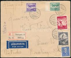 1935 Ajánlott légi levél Bécsbe