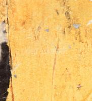 Ajtai Tamás (1952-): Kelléktár 6. Vegyes technika, kollázs, farost, jelzett. Hátoldalán a művész cím...