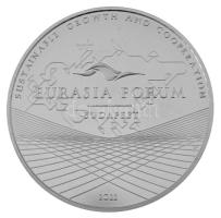 2022. "Budapest Eurasia Forum 2022" kétoldalas Cu-Ni emlékérem kapszulában, tanúsítvánnyal...