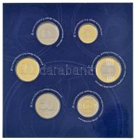 2021. 5Ft Cu-Ni-Zn "75 éves a Forint" (6xklf) + 5Ft-200Ft (6xklf) forgalmi sor "75 év...