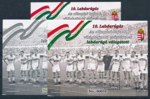 2021 Aranycsapatok - Labdarúgó válogatott 3 darabos emlékív garnitúra az egyik 0000 sorszámmal