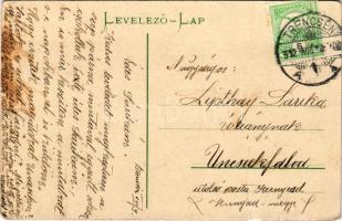 Trencsén, Trencín; 200 év előtt, vár. Gansel Lipót kiadása / castle (EB)