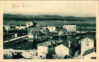 1932 Malinska, Malinsca (Krk, Veglia); seashore, port. Foto Matijevic (EK)
