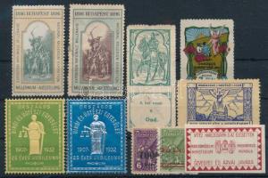 10 klf régi magyar levélzáró