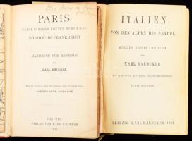 2 db Baedeker útikalauz:

Karl Baedeker: Italien von den Alpen bis Neapel. Kurzes Reisehandbuch. L...