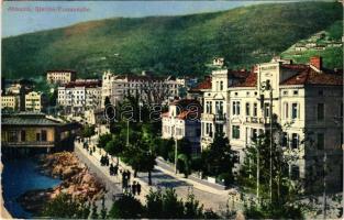 1913 Abbazia, Opatija; Slatina Promenade / promenade, Villa Abbazia (EB)
