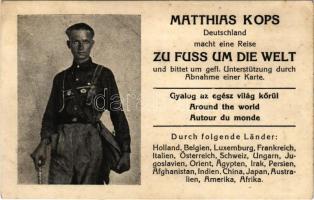 Matthias Kops, gyalog az egész világ körül / Zu Fuss um die Welt / Around the world (non PC) (EB)