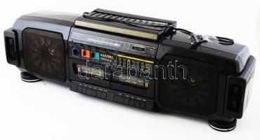 Osaka KF-280 Karaoke rádió, kopással, működik, h: 78 cm