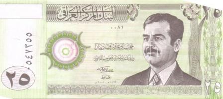 Irak 6db klf modern bankjegy T:I