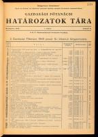 1949 Gazdasági főtanácsi határozatok tára. 1-23. szám 613p. Sorszámozott, Szigorúan bizalmas jelzéssel. Bekötve.