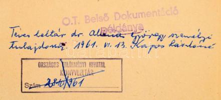 1949 Gazdasági főtanácsi határozatok tára. 1-23. szám 613p. Sorszámozott, Szigorúan bizalmas jelzéss...