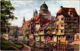 Nürnberg, Nuremberg; Insel Schütt / synagogue