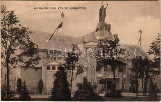 Nürnberg, Nuremberg; Bayerische Jubiläums-Landes-Ausstellung Nürnberg 1906. Gebäude der Stadt Nürnberg / trade fair, exhibition