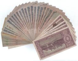 1930-1946. 10P - 10.000MP (35db,10xklf) gyengébb tartásban, (közte sokat használt, firkás, foltos, s...