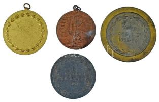 1951. kétoldalas bronz díjérem "LUDVIG BP" gyártói jelzéssel (36mm) + ~1958. "Sakk / ...