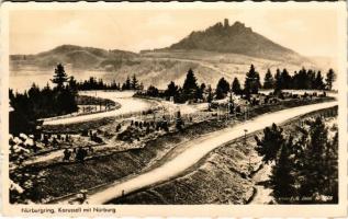 Nürburgring, Karussell mit Nürburg / motor race track + "25 Jahre Nürburgring 1953" So. Stpl. (EK)