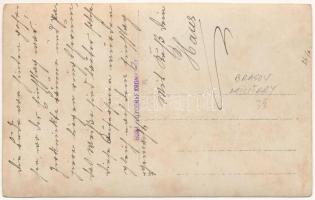 Brassó, Kronstadt, Brasov; első világháborús osztrák-magyar katonák fedezéke. Gust Foto / WWI Austro...