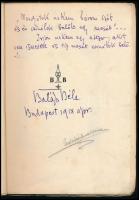 Balázs Béla: Hét mese. A szerző, Balázs Béla (1884-1949) író által DEDIKÁLT példány. "Mondjatok...