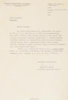 1977 Szabolcsi Miklós (1921-2000) irodalomtörténész aláírt levele Vezér Erzsébet irodalomtörténész, Ady-kutatónak.