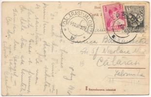 1928 Alsótömös, Timisu de Jos; utcakép / street view (gyűrődések / creases)