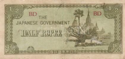 Ázsia-Óceánia/japán megszállás/II.vh. 1940-es évek 9db (8klf) bankjegy T:I,II,III+
