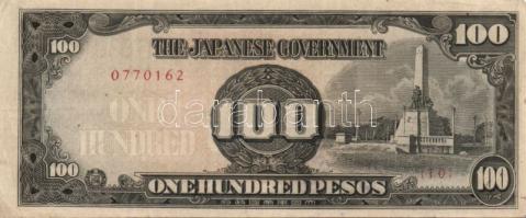 Ázsia-Óceánia/japán megszállás/II.vh. 1940-es évek 9db (8klf) bankjegy T:I,II,III+