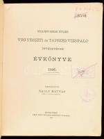 1895 Budapest székesfőváros Vegyészeti és Tápszervizsgáló Intézetének évkönyve, szerk. Balló Mátyás, félvászon kötés, kopottas állapotban
