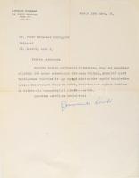 Dormándi László, született Engel László (, 1898- 1967 ) író, szerkesztő, lexikográfus, műfordító. autográf aláírt levele Vezér Erzsébet irodalomtörténész, Ady-kutatónak.