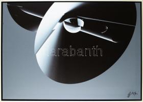 ifj. Koffán Károly (1940-): Hippel 0-20. Computer print, vászon, jelezve jobbra lent. Dekoratív fakeretben. 70x100 cm. Egyedi darab! KIZÁRÓLAG SZEMÉLYES ÁTVÉTEL, NEM POSTÁZZUK! / ONLY PERSONAL COLLECTION AT OUR OFFICE!