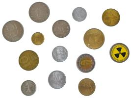 1989. 10f - 20Ft (7xklf) + 1992-1996. 1Ft - 100Ft (7xklf) forgalmi összeállítás T:AU-XF, közte VF, az újabb 10 Forintoson matrica