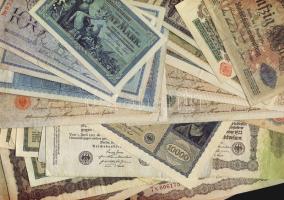 Német Birodalom 1904-től 86 klf db bankjegy Rosenberg-katalógus szerint rendezve; alszámok, vízjel, nyomatkülönbségek, s még sok más szempont alapján, sok jobbal! T:II,II/III,III